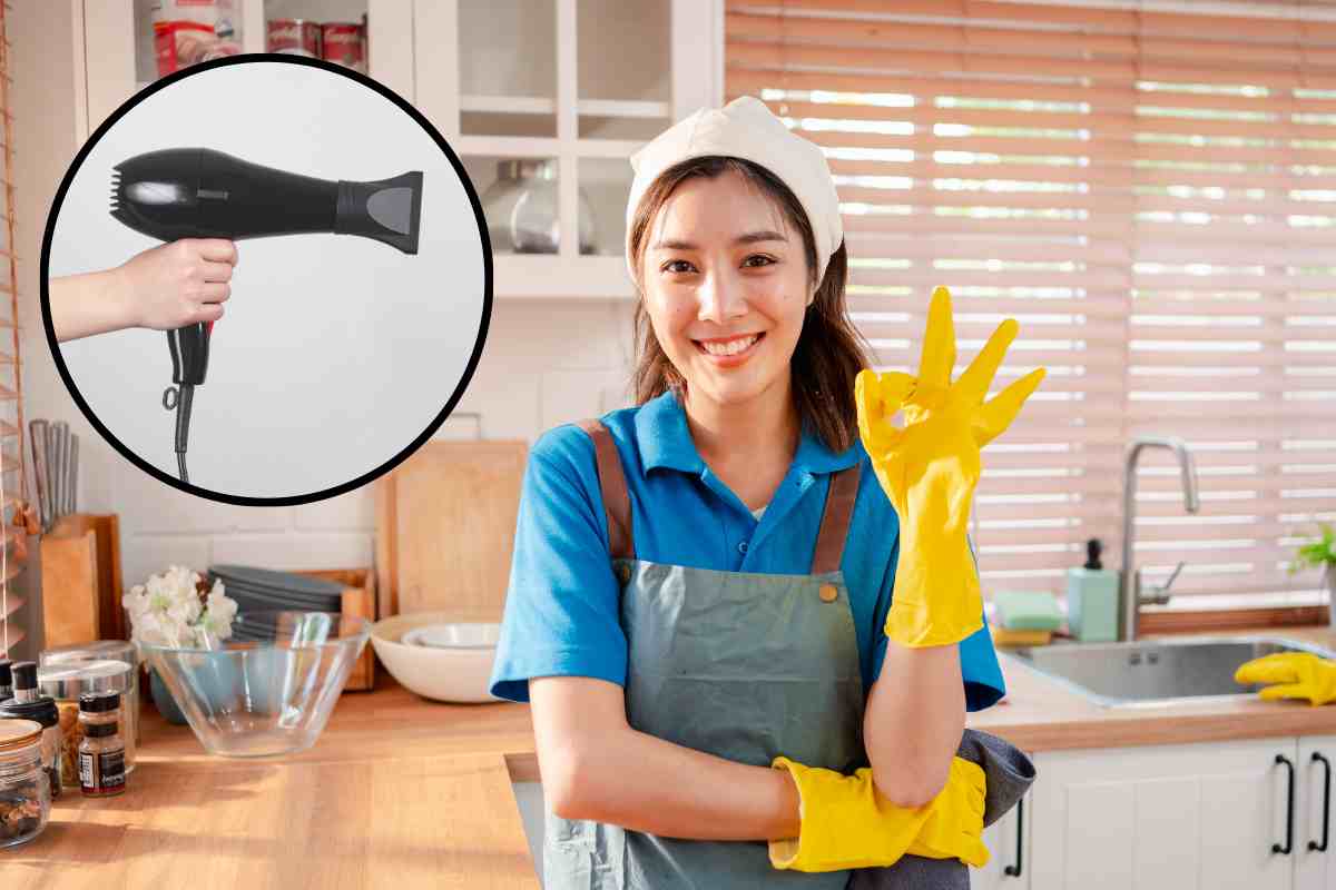 Con il trucco del phon, la tua casa non è mai stata così pulita