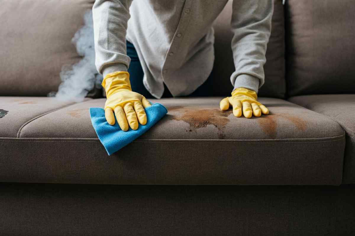 Pulire il divano