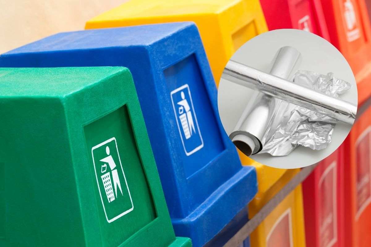 carta stagnola dove si butta