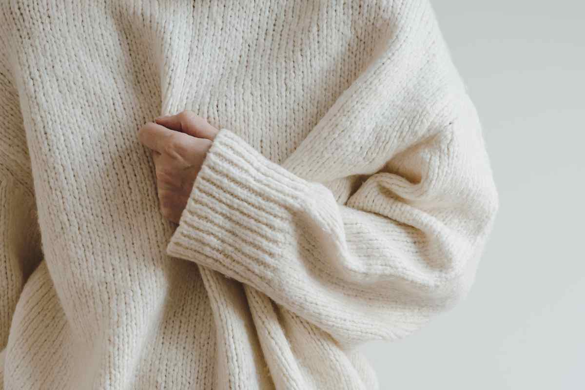 maglione come togliere effetto prurito